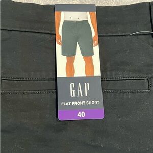 GAP Black Flat Front Shorts Versatile Cotton Blend
